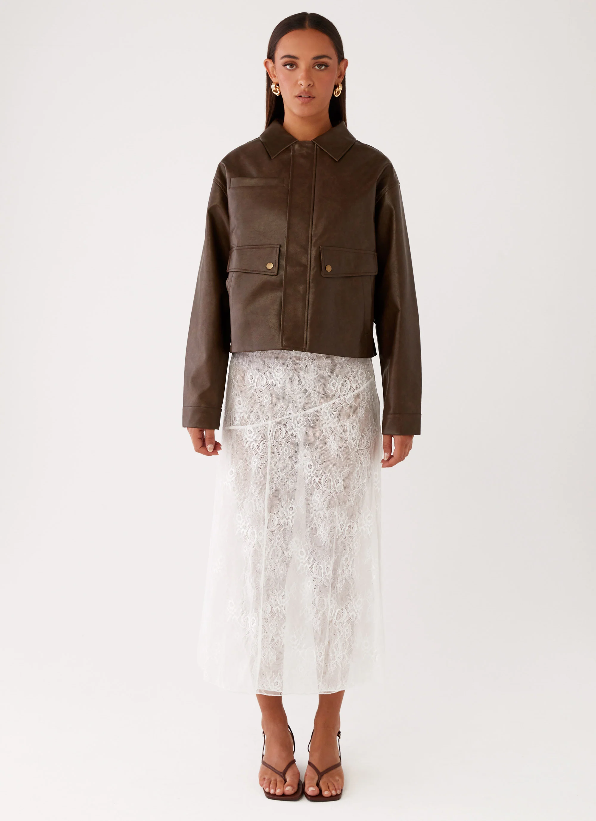 Sloane Jacket - Brown - Image 3