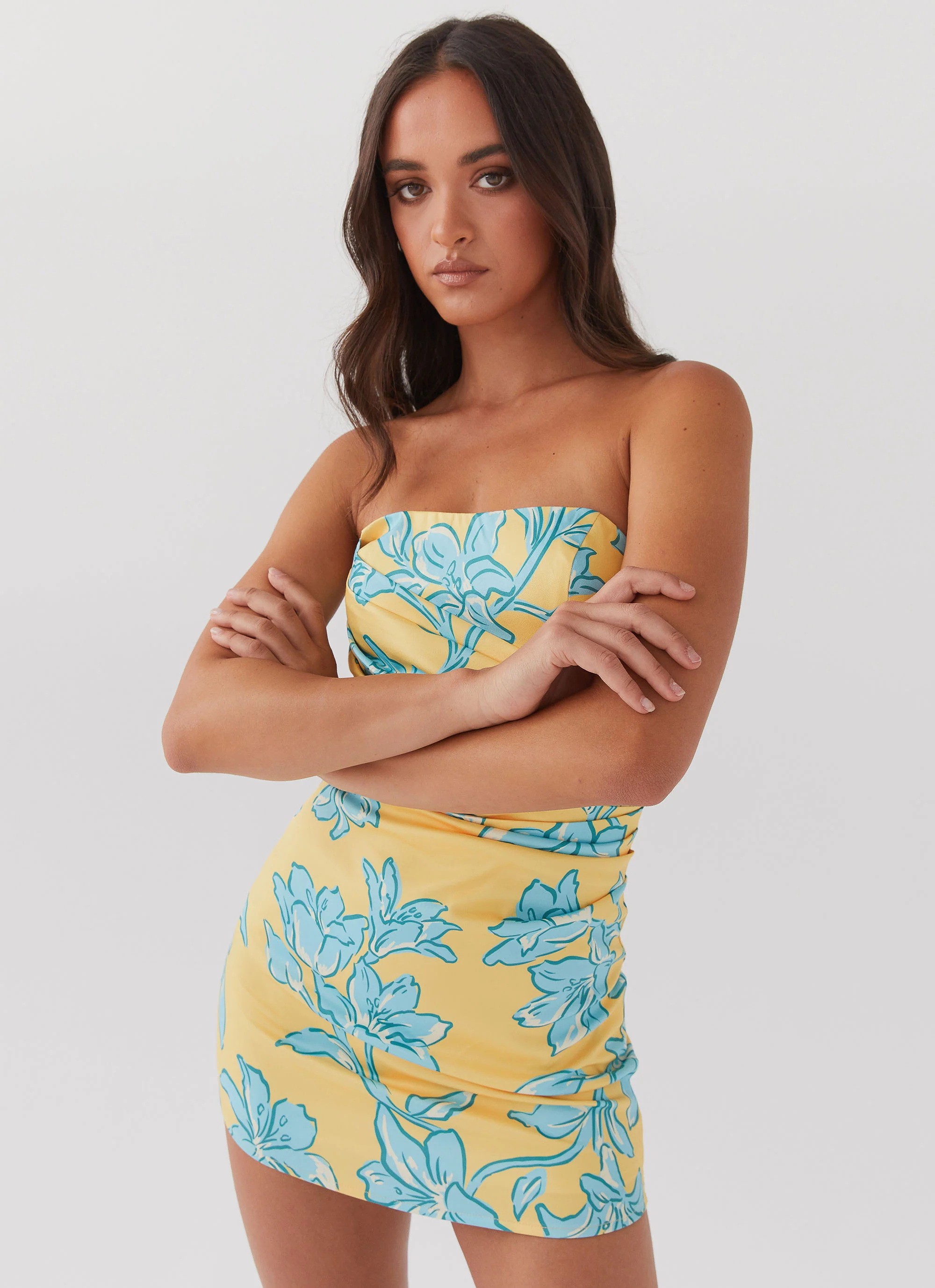 Tuscany Mini Dress - Golden Bloom - Image 5